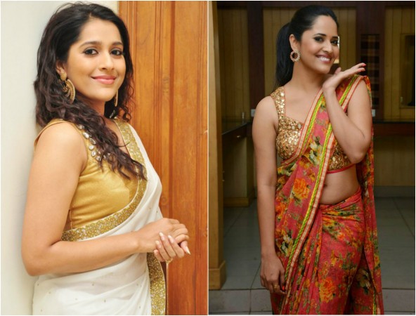 Rashmi Gautam and Anasuya Bharadwaj Rashmi Gautam and Anasuya Bharadwaj