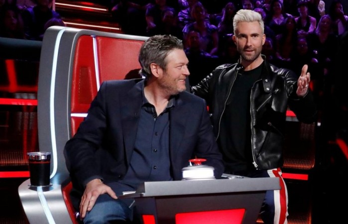 Blake Shelton and Adam Levine on The Voice season 14 Blake Shelton and Adam Levine on The Voice season 14