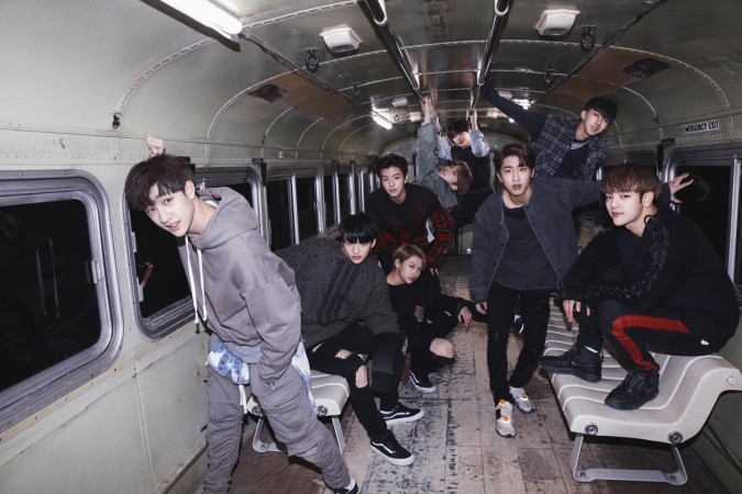 Members of K-pop boy band Stray Kids Members of K-pop boy band Stray Kids