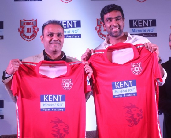 File photo of mentor Virender Sehwag and captain R Ashwin. Kings XI Punjab