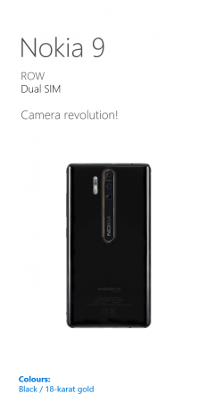 Nokia 9 will reportedly feature a triple camera setup at the back Nokia 9 back