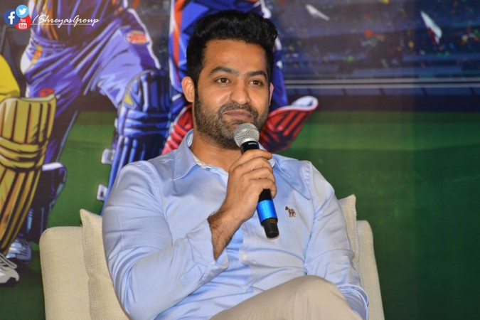 Jr NTR at IPL press conference Jr NTR at IPL press conference