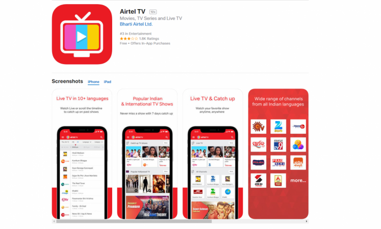Airtel TV offers unlimited free Vivo IPL 2018 cricket live streaming option Airtel TV, Vivo IPL 2018, cricket live, streaming