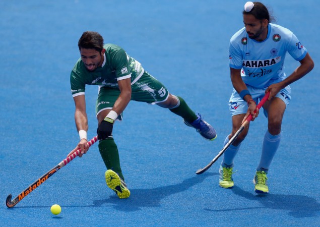 File photo of Akashdeep Singh in action against Pakistan. India vs Pakistan hockey
