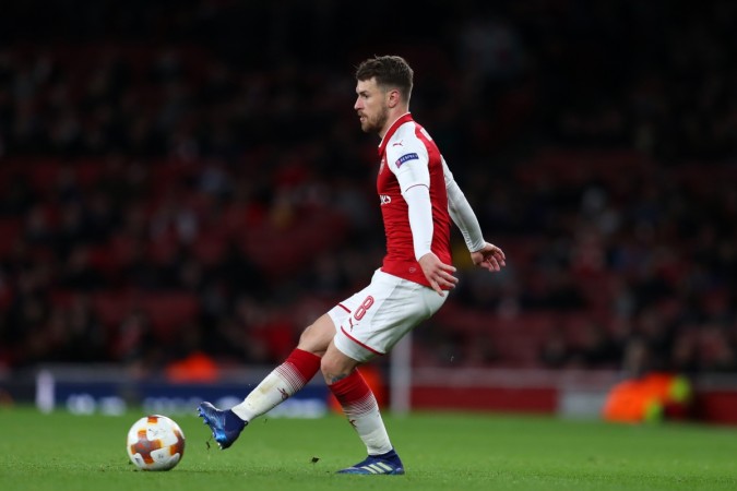 Aaron Ramsey has less than 18 months left on his Arsenal contract Aaron Ramsey