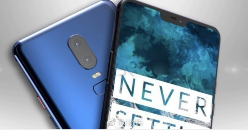 OnePlus 6 looks gorgeous in Blue color shade with glossy glass layer on top, confirming, the device will come with wireless charging capability OnePlus 6, Blue color, feature