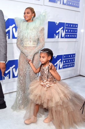 Beyonce and Blue Ivy attend the 2016 MTV Video Music Awards at Madison Square Garden on August 28, 2016, in New York City Beyonce and Blue Ivy
