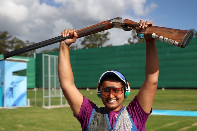 Shreyasi Singh won gold in the women's double trap event after a dramatic shoot-off Shreyasi Singh