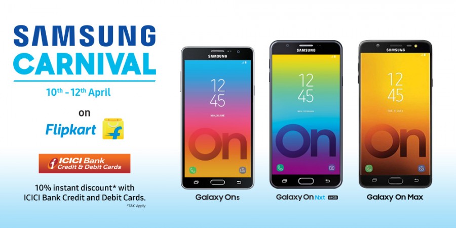 Samsung Carnival on Flipkart offers instant discounts, exchange offers and no-cost EMIs on select Samsung products. Samsung Carnival on Flipkart