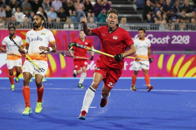 David Condon put England 1-0 up against India in the second quarter David Condon