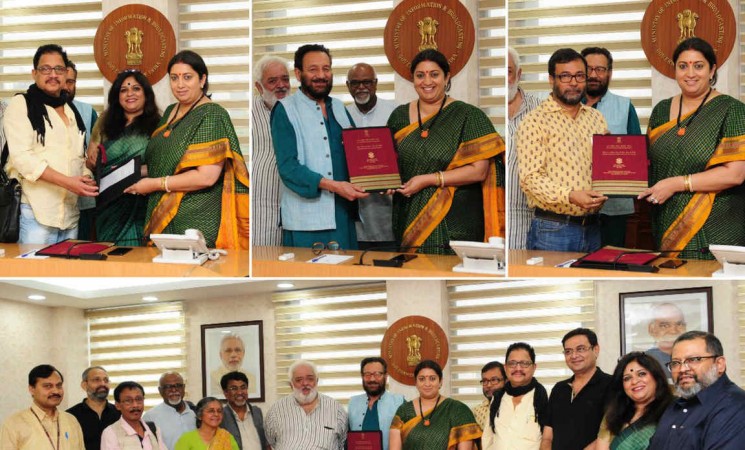 Chairpersons of 65th National Awards (2018) for various juries presented their reports to Smriti Irani. Nationa