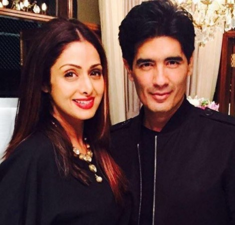 Sridevi and Manish Malhotra Sridevi and Manish Malhotra