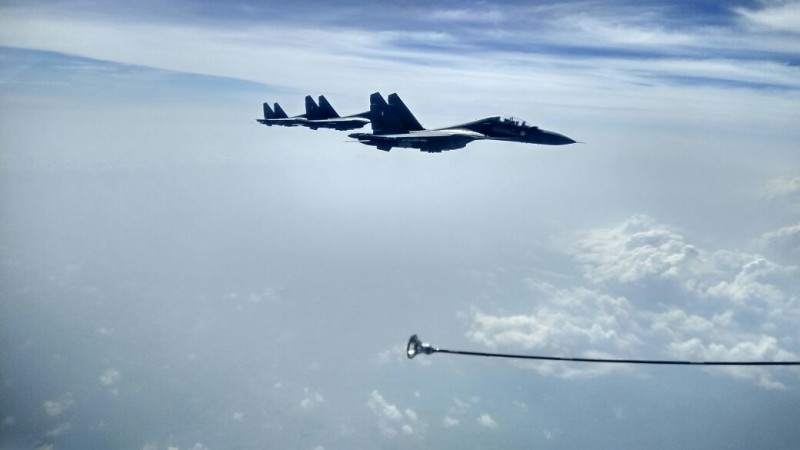 The Sukhoi jets were refueled during Gagan Shakti Exercise 2018. Gagan shakti 2018 exercise