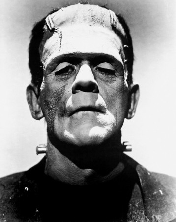 Actor Boris Karloff from the movie Frankenstein (1931). frankenstein