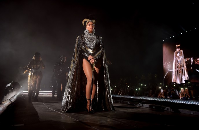 Beyonce Knowles performs onstage during 2018 Coachella Valley Music And Arts Festival Weekend 1 at the Empire Polo Field on April 14, 2018 in Indio, California Beyonce Knowles