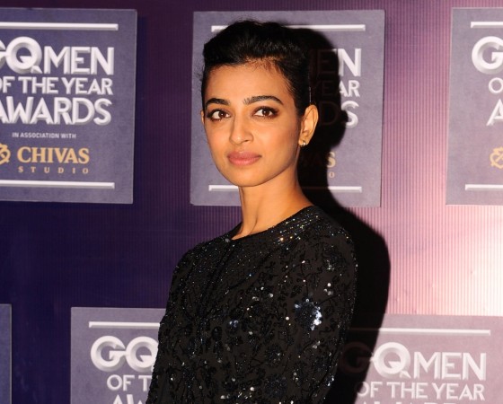 Indian Bollywood actress Radhika Apte attends GQ India's ninth anniversary with the annual Men of the Year Awards 2017 in Mumbai on September 22, 2017 Radhika Apte