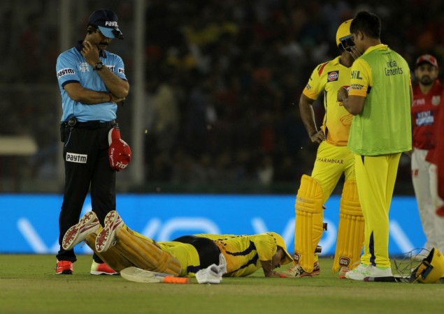 MS Dhoni suffered a back injury during CSK's away match against KXIP on April 15. MS Dhoni