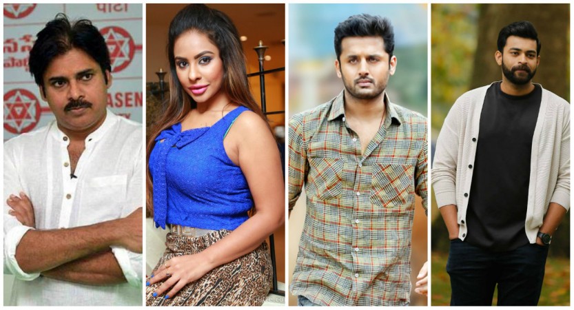 Sri Reddy, Pawan Kalyan, Nithiin and Varun Tej Sri Reddy, Pawan Kalyan, Nithiin and Varun Tej