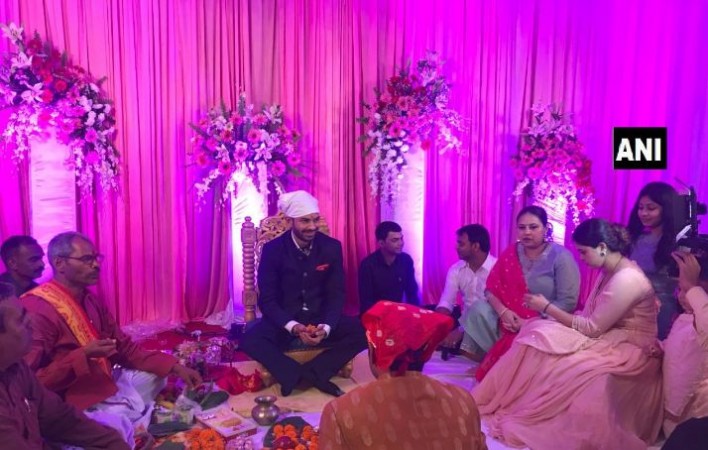 Tej Pratap Yadav is engaged to Aishwarya Rai at a five star hotel in Patna. tej pratap