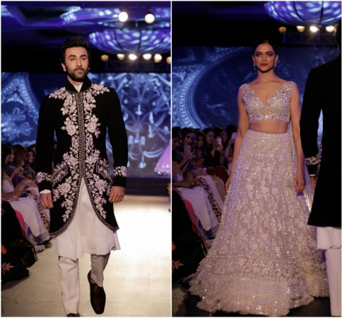 Ranbir and Deepika look ravishing in Manish Malhotra Mijwan collection Ranbir Deepika