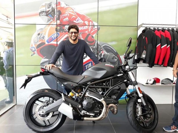 Arshad Warsi with Ducati Monster 797