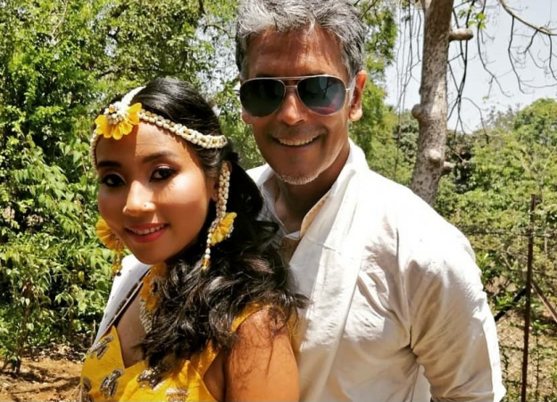 Image result for milind soman wedding