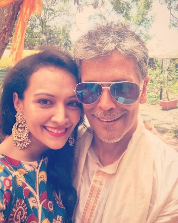 Milind and Dipannita Milind Soman