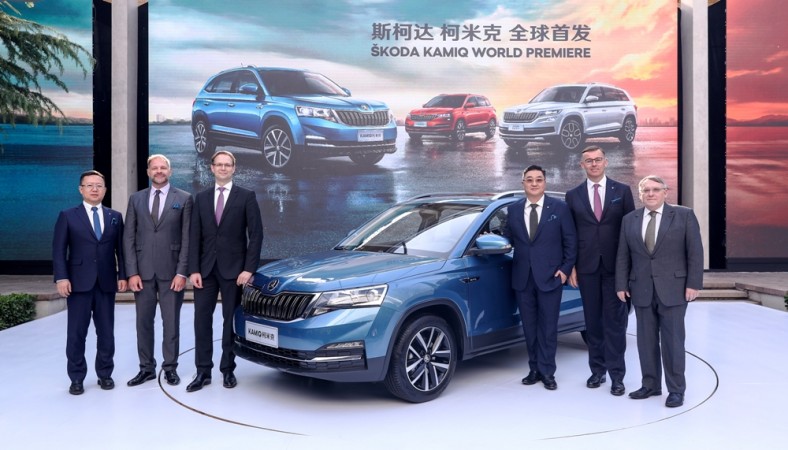 Skoda Auto revealed the Kamiq at the Czech Embassy in Beijing. Skoda Kamiq