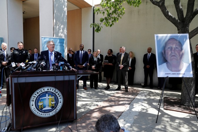 Ventura District Attorney Gregory D. Totten talks about the arrest of a suspect in the East Area Rapist/Original Night Stalker/Golden State Killer case in Sacramento, California, U.S., April 25, 2018. Golden State Killer
