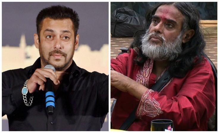 Salman Khan and Swami Om Salman Khan and Swami Om
