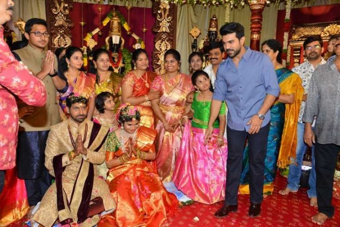 Ram Charan at Boyapati Srinu's niece Tejaswini wedding ceremony Ram Charan at Boyapati Srinu's niece Tejaswini wedding ceremony