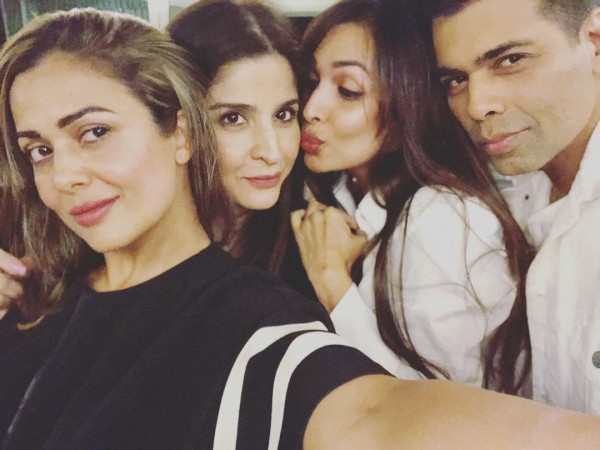 Amrita Arora, Maheep Kapoor, Malaika Arora Khan, Karan Johar Amrita Arora, Maheep Kapoor, Malaika Arora Khan, Karan Johar