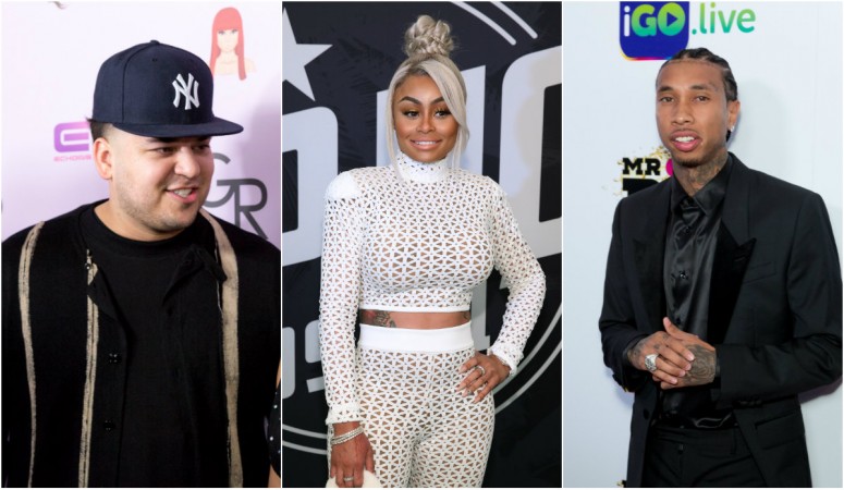 Rob Kardashian, Blac Chyna, Tyga (R) Rob Kardashian, Blac Chyna, Tyga