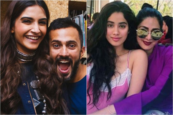 Sonam Kapoor, Anand Ahuja, Janhvi Kapoor, Sridevi Sonam Kapoor, Anand Ahuja, Janhvi Kapoor, Sridevi