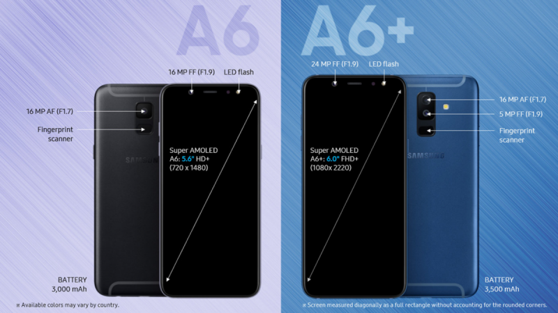 Samsung Galaxy A6 and the Galaxy A6 comes with Infinity Display design with 18.5:9 aspect ratio Samsung, Galaxy A6, launch, Galaxy A6