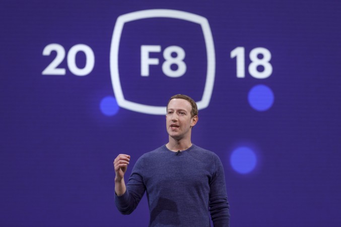 Facebook CEO Mark Zuckerberg at F8 conference Facebook CEO Mark Zuckerberg at F8 conference