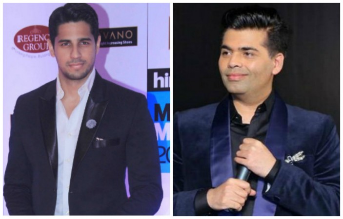 Sidharth Malhotra and Karan Johar Sidharth Malhotra and Karan Johar
