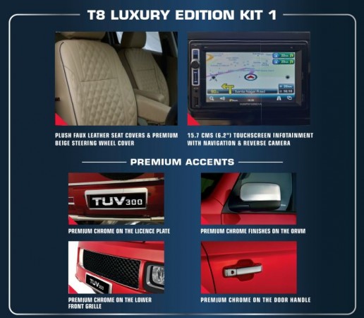 Mahindra TUV300 Luxury kit 1 details Mahindra TUV300 Luxury kit 1