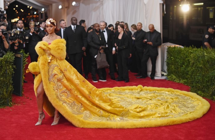 Rihanna attends the 'China: Through The Looking Glass' Costume Institute Benefit Gala at the Metropolitan Museum of Art on May 4, 2015. Rihanna