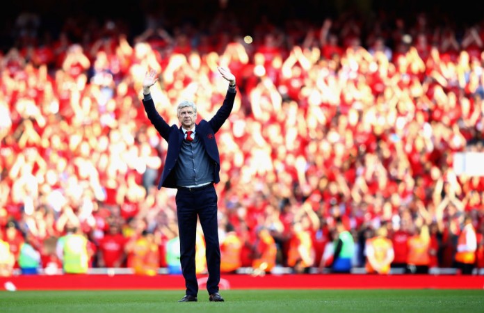Arsene Wenger's men thrashed Burnley 5-0 on May 6 Arsene Wenger