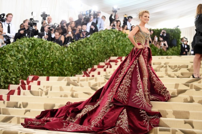 Blake Lively attends the Heavenly Bodies: Fashion & The Catholic Imagination Costume Institute Gala at The Metropolitan Museum of Art on May 7, 2018 in New York City Blake Lively