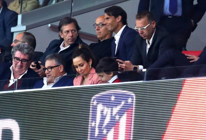Rafael Nadal at a La Liga game Rafael Nadal