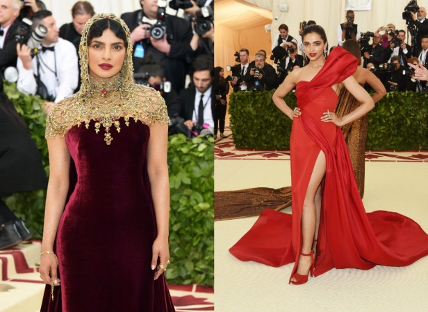 Priyanka Chopra and Deepika Padukone at the Met Gala 2018. Met Gala 2018, Priyanka chopra, Deepika Padukone
