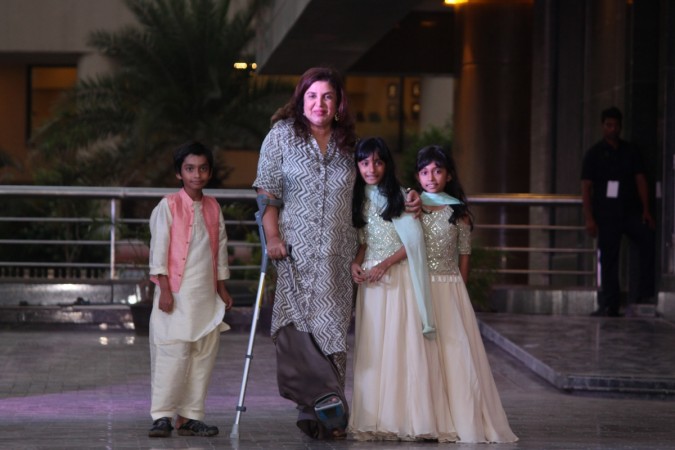 Farah Khan and kids Sonam kapoor and Anand Ahuja Sangeet