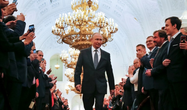 Vladimir Putin swearing-in ceremony Monday, May 8. putin