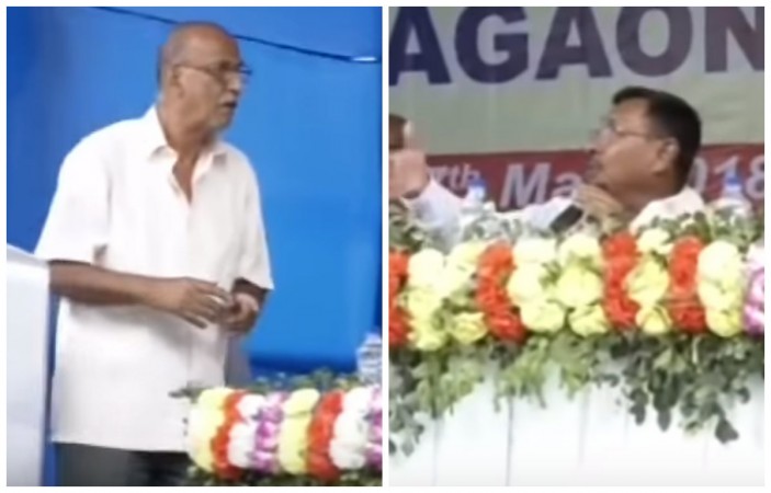 Rajen Gohain misbehaves with retired teacher Rajen Gohain misbehaves with retired teacher