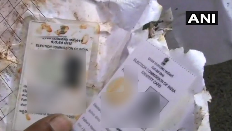 The EC confirmed that it had seized 9,746 voter ID cards from a flat in the Jalahalli area of Bengaluru. Voter IDs seized