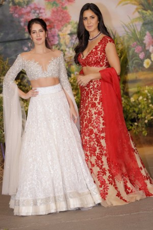 Katrina Kaif, sister Isabelle Kaif at Sonam Kapoor-Anand Ahuja's reception Katrina Kaif, Isabelle Kaif