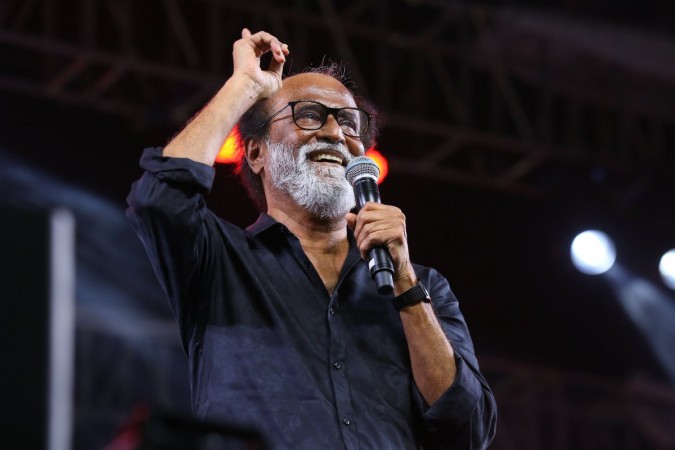 Rajinikanth speak at the audio launch function of his upcoming movie Kaala. Rajinikanth at Kaala audio launch