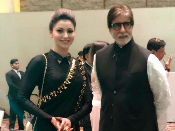 Urvashi Rautela and Amitabh Bachchan Urvashi Rautela and Amitabh Bachchan